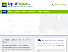 Tablet Screenshot of capitaldiligence.net